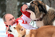 Президент Путин прогулялся с любимыми собаками
