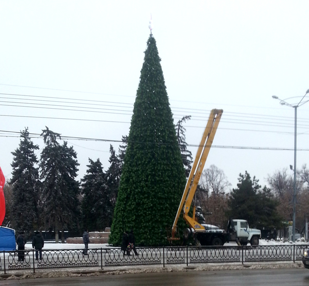 Главная елка - 20 метров высотой! 