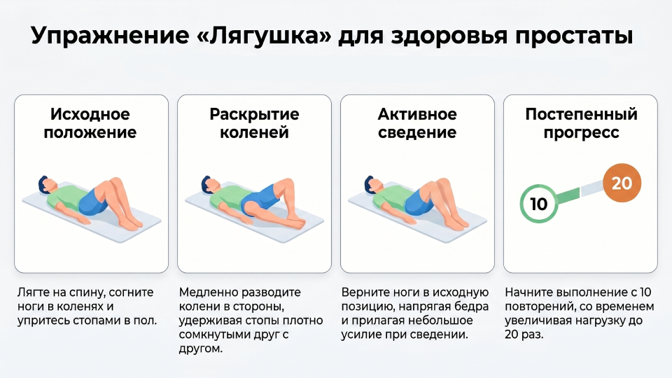 Упражнения при простатите для мужчин