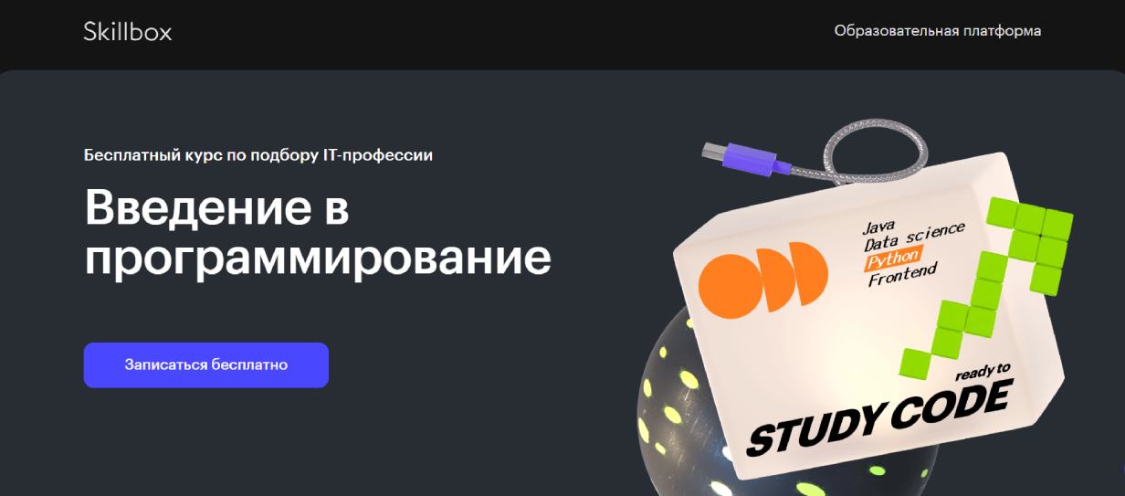«Введение в программирование» от Skillbox