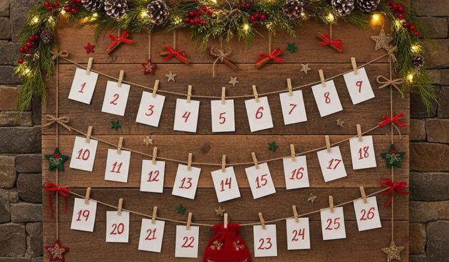 Календарь на прищепках