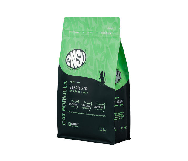 ENSO® Формула для стерилизованных кошек сухой корм со свежим кроликом