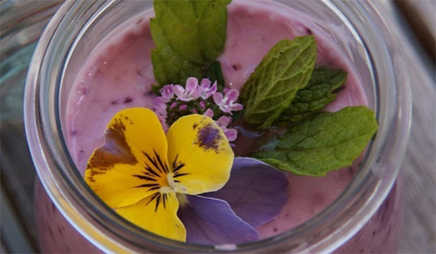 Скандинавский десерт «Тролл-крем» из брусники