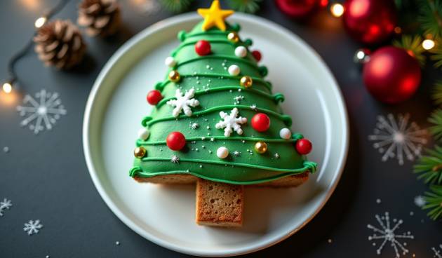 Торт в виде елки