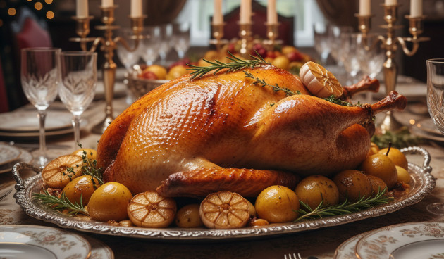 Гусь в белом вине