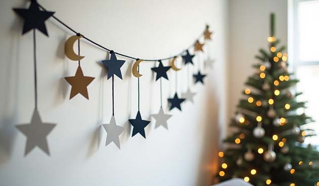 Картинки, фото новогодних гирлянд для вдохновения