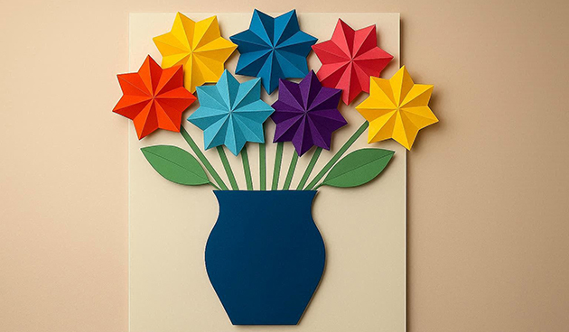 Неувядающий букет в вазе