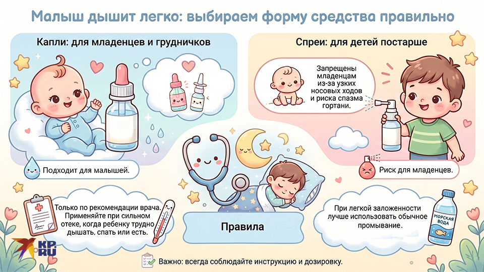 Как выбрать сосудосуживающее средство ребенку
