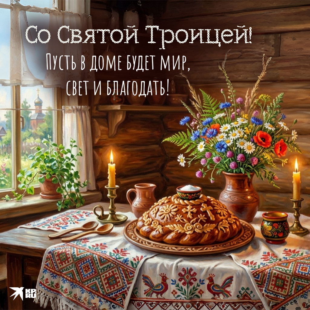 Популярные открытки «С Троицей»
