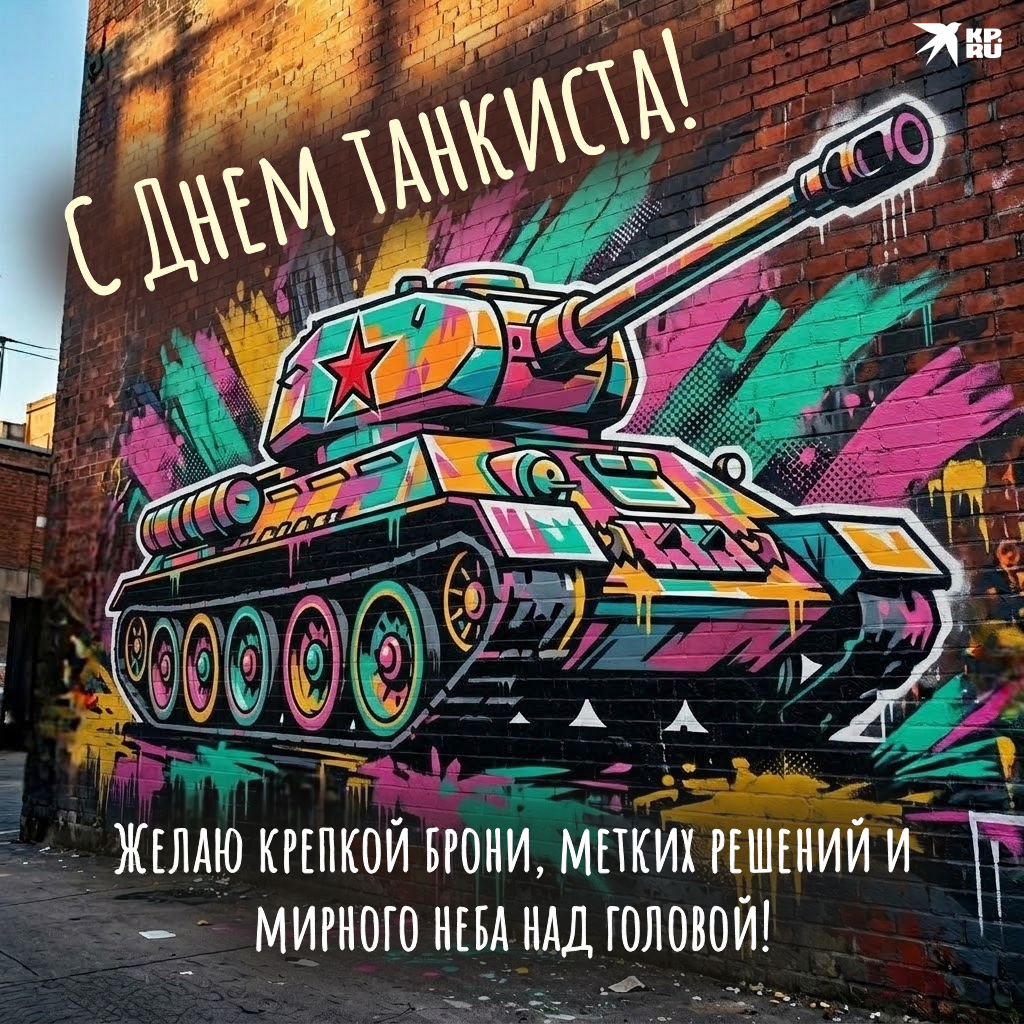 Красивые открытки с поздравлениями на День танкиста родному человеку, другу, любому мужчине