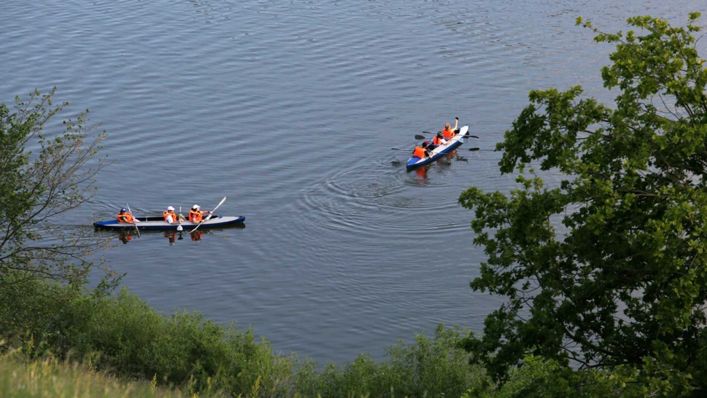 сплав на байдарках по реке
