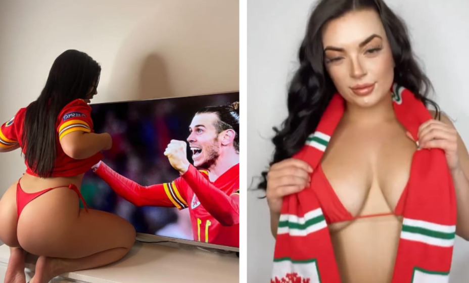 Модель Алав Хав поддержала разочарованных болельщиков Уэльса после вылета с Евро. Фото: Соцсети Алав Хав