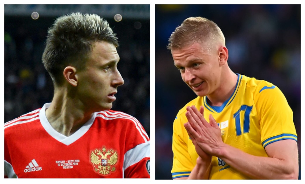 Две главные звезды своих сборных: Александр Головин («Монако») и Александр Зинченко («МанСити»). Фото: Global Look Press