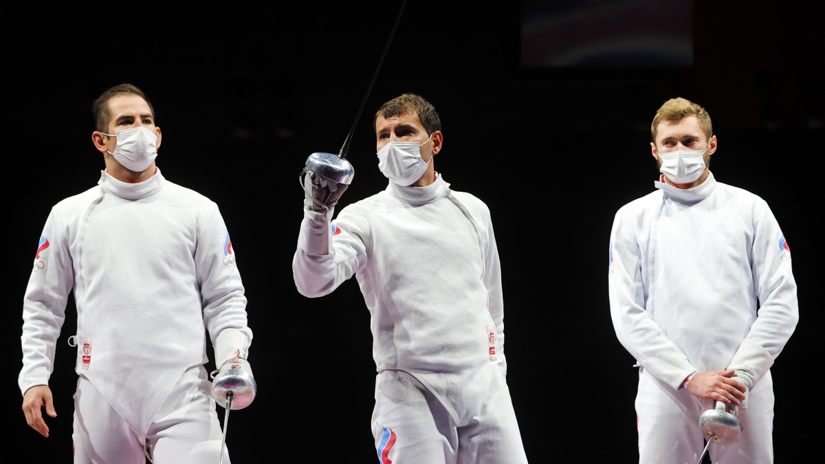Российские шпажисты - финалисты Олимпиады 2020 в Токио. Фото: REUTERS