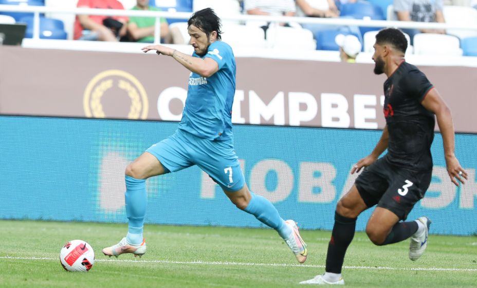 Лучший игрок прошлого российского сезона – нападающий «Зенита» Сердар Азмун попал в сферу интересов «Лиона». Фото: Твиттер «Зенита»