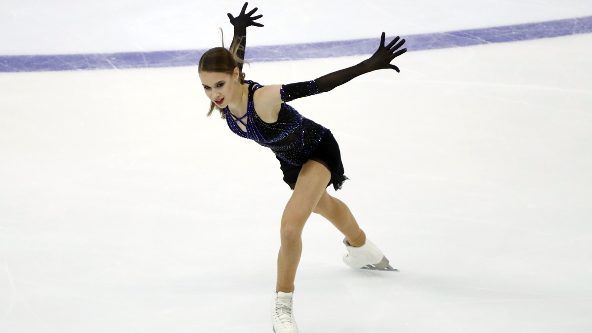 Майя Хромых на льду в Сочи на Гран-При России. Фото: REUTERS