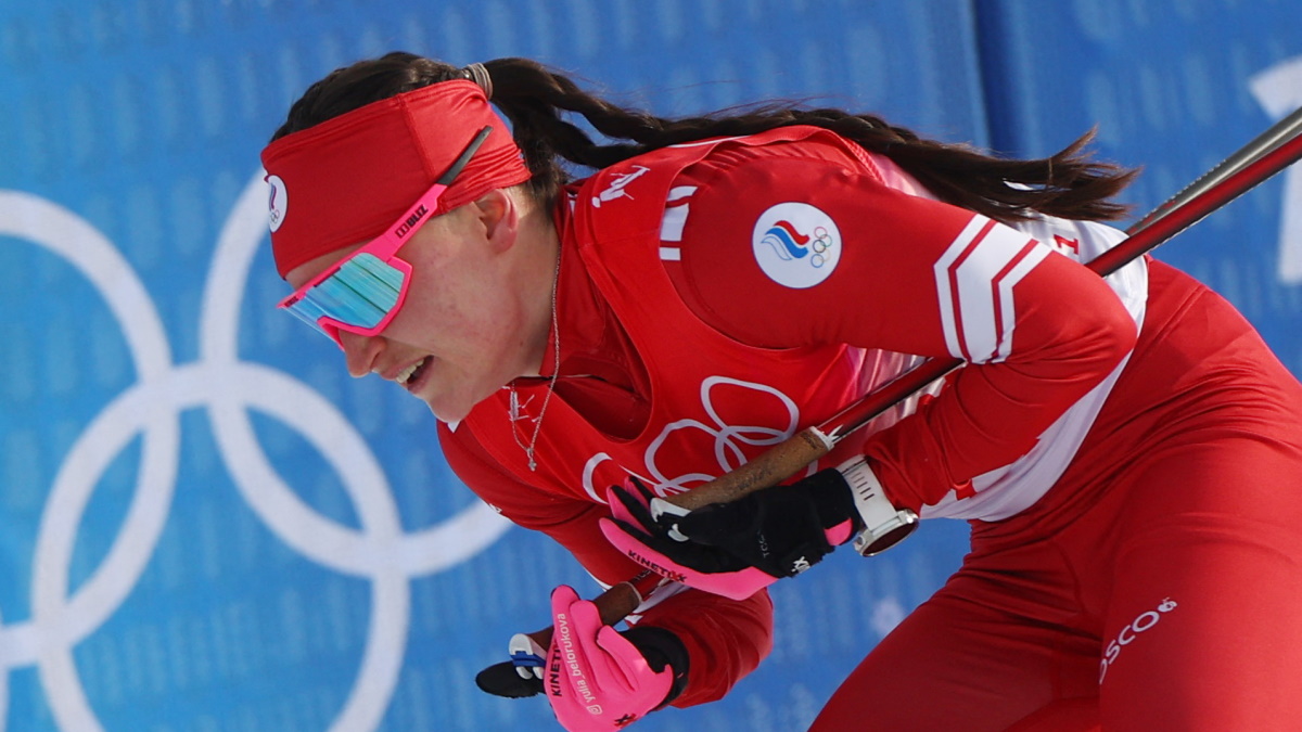 Ступак выиграла первый этап олимпийской эстафеты в Пекине. Фото: REUTERS