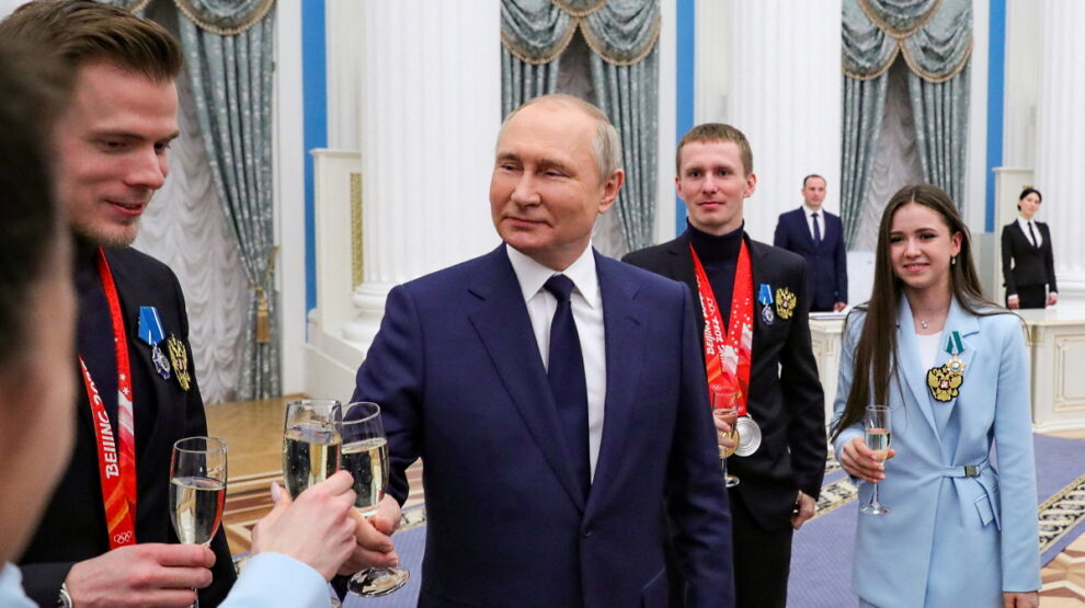Владимир Путин, Денис Спицов, Никита Кацалапов, Камила Валиева