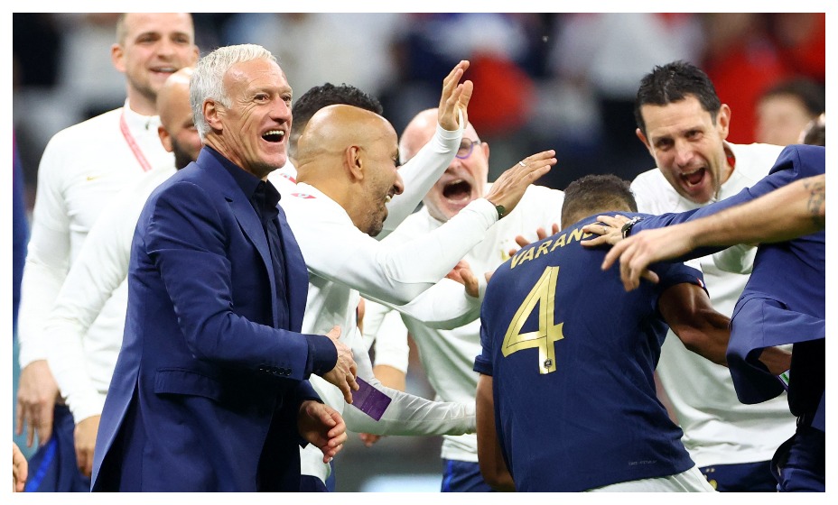 Сборная Франции празднует успех на ЧМ-2022. Фото: Reuters