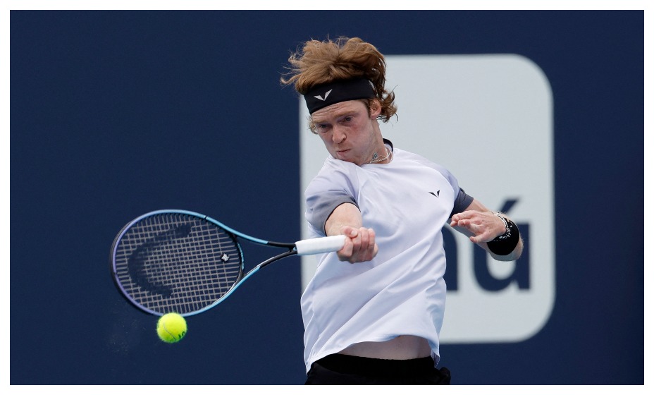 Андрей Рублев с успехом прошел второй раунд турнира в Майами. Фото: Reuters