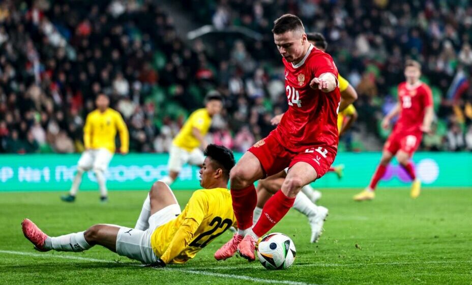 Сборная Брунея с размахом отменила крупный проигрыш от России. Фото: Telegram-канал сборной России 