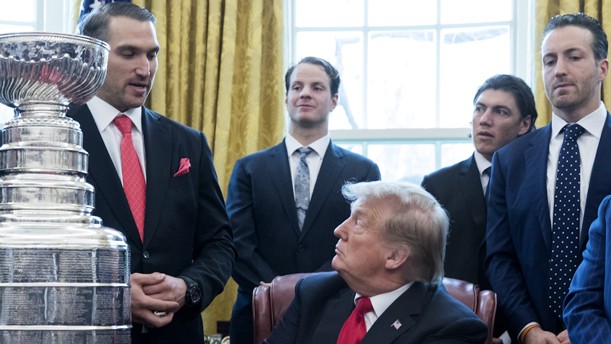 Дональд Трамп и Александр Овечкин. Фото: GLOBAL LOOK PRESS