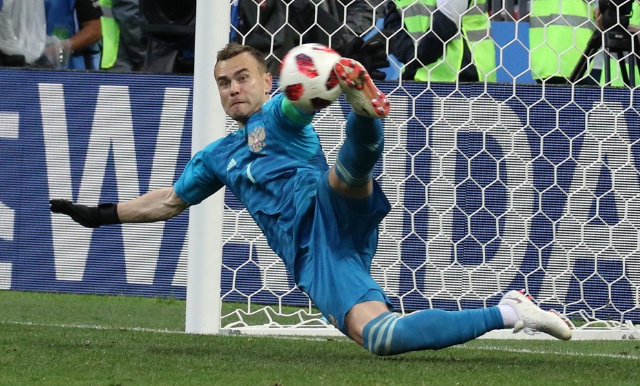 Нога Акинфеева - «Нога бога» на ЧМ-2018. Фото: Global Look Press