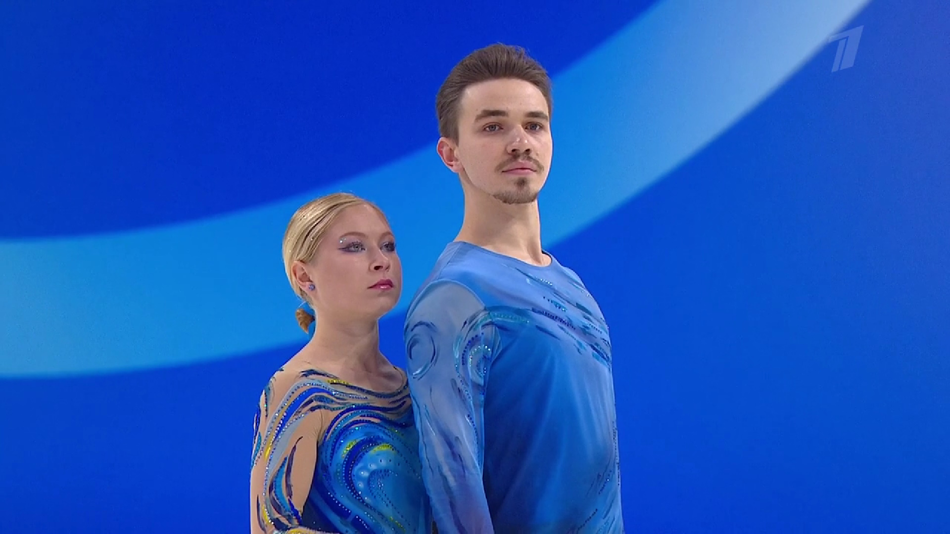 Анастасия Мухортова и Дмитрий Евгеньев. Фото: стоп-кадр прямого эфира